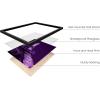 imageHAUS AND HUES Purple Pictures Wall Decor  Girls Wall Art for Bedroom Aesthetic Neon Posters Purple Wall Decor for Bedroom Black Framed 16x20Purple Eiffel Tower