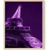 imageHAUS AND HUES Purple Pictures Wall Decor  Girls Wall Art for Bedroom Aesthetic Neon Posters Purple Wall Decor for Bedroom Black Framed 16x20Purple Eiffel Tower