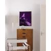 imageHAUS AND HUES Purple Pictures Wall Decor  Girls Wall Art for Bedroom Aesthetic Neon Posters Purple Wall Decor for Bedroom Black Framed 16x20Purple Eiffel Tower