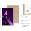 imageHAUS AND HUES Purple Pictures Wall Decor  Girls Wall Art for Bedroom Aesthetic Neon Posters Purple Wall Decor for Bedroom Black Framed 16x20Purple Eiffel Tower