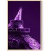 imageHAUS AND HUES Purple Pictures Wall Decor  Girls Wall Art for Bedroom Aesthetic Neon Posters Purple Wall Decor for Bedroom Black Framed 16x20Purple Eiffel Tower