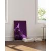 imageHAUS AND HUES Purple Pictures Wall Decor  Girls Wall Art for Bedroom Aesthetic Neon Posters Purple Wall Decor for Bedroom Black Framed 16x20Purple Eiffel Tower
