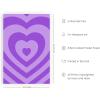 imageHAUS AND HUES Purple Pictures Wall Decor  Girls Wall Art for Bedroom Aesthetic Neon Posters Purple Wall Decor for Bedroom Black Framed 16x20Purple Layered Heart