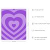 imageHAUS AND HUES Purple Pictures Wall Decor  Girls Wall Art for Bedroom Aesthetic Neon Posters Purple Wall Decor for Bedroom Black Framed 16x20Purple Layered Heart