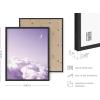 imageHAUS AND HUES Purple Pictures Wall Decor  Girls Wall Art for Bedroom Aesthetic Neon Posters Purple Wall Decor for Bedroom Black Framed 16x20Purple Sky