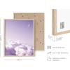 imageHAUS AND HUES Purple Pictures Wall Decor  Girls Wall Art for Bedroom Aesthetic Neon Posters Purple Wall Decor for Bedroom Black Framed 16x20Purple Sky