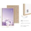imageHAUS AND HUES Purple Pictures Wall Decor  Girls Wall Art for Bedroom Aesthetic Neon Posters Purple Wall Decor for Bedroom Black Framed 16x20Purple Sky