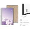 imageHAUS AND HUES Purple Pictures Wall Decor  Girls Wall Art for Bedroom Aesthetic Neon Posters Purple Wall Decor for Bedroom Black Framed 16x20Purple Sky