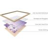 imageHAUS AND HUES Purple Pictures Wall Decor  Girls Wall Art for Bedroom Aesthetic Neon Posters Purple Wall Decor for Bedroom Black Framed 16x20Purple Sky