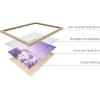 imageHAUS AND HUES Purple Pictures Wall Decor  Girls Wall Art for Bedroom Aesthetic Neon Posters Purple Wall Decor for Bedroom Black Framed 16x20Purple Sky