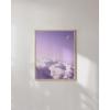 imageHAUS AND HUES Purple Pictures Wall Decor  Girls Wall Art for Bedroom Aesthetic Neon Posters Purple Wall Decor for Bedroom Black Framed 16x20Purple Sky