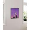 imageHAUS AND HUES Purple Pictures Wall Decor  Girls Wall Art for Bedroom Aesthetic Neon Posters Purple Wall Decor for Bedroom Black Framed 16x20Purple Topsy Turvy