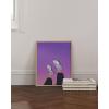 imageHAUS AND HUES Purple Pictures Wall Decor  Girls Wall Art for Bedroom Aesthetic Neon Posters Purple Wall Decor for Bedroom Black Framed 16x20Purple Topsy Turvy