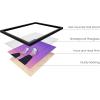 imageHAUS AND HUES Purple Pictures Wall Decor  Girls Wall Art for Bedroom Aesthetic Neon Posters Purple Wall Decor for Bedroom Black Framed 16x20Purple Topsy Turvy