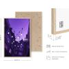 imageHAUS AND HUES Purple Pictures Wall Decor  Girls Wall Art for Bedroom Aesthetic Neon Posters Purple Wall Decor for Bedroom Black Framed 16x20String Lights