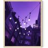 imageHAUS AND HUES Purple Pictures Wall Decor  Girls Wall Art for Bedroom Aesthetic Neon Posters Purple Wall Decor for Bedroom Black Framed 16x20String Lights