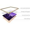 imageHAUS AND HUES Purple Pictures Wall Decor  Girls Wall Art for Bedroom Aesthetic Neon Posters Purple Wall Decor for Bedroom Black Framed 16x20String Lights