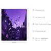 imageHAUS AND HUES Purple Pictures Wall Decor  Girls Wall Art for Bedroom Aesthetic Neon Posters Purple Wall Decor for Bedroom Black Framed 16x20String Lights