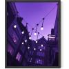 imageHAUS AND HUES Purple Pictures Wall Decor  Girls Wall Art for Bedroom Aesthetic Neon Posters Purple Wall Decor for Bedroom Black Framed 16x20String Lights