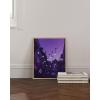 imageHAUS AND HUES Purple Pictures Wall Decor  Girls Wall Art for Bedroom Aesthetic Neon Posters Purple Wall Decor for Bedroom Black Framed 16x20String Lights