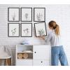 imageHAUS AND HUES Vintage Flower Posters and Prints  Set of 6 Wildflower Wall Art Botanical Print Set  Plant Poster Floral Art Prints for Wall UNFRAMED 8x10Lavender