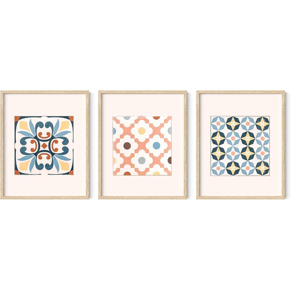 imageHAUS AND HUES Vintage Butterfly Posters  Set of 3 Butterfly Wall Art Vintage Botanical Prints Posters for Room Aesthetic Vintage Pictures Wall Decor Unframed 11x14Tiles