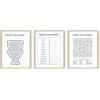 imageBathroom Eye Exam Rules Reviews Set of 3 Framed Black  24x36Forgot Your Phone
