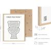 imageBathroom Eye Exam Rules Reviews Set of 3 Framed Black  24x36Forgot Your Phone