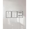 imageBathroom Eye Exam Rules Reviews Set of 3 Framed Black  24x36Funny Bathroom Set