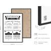 imageBathroom Eye Exam Rules Reviews Set of 3 Framed Black  24x36Funny Bathroom Set