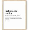 imageHAUS AND HUES Alcohol Poster Bar Wall Art Alcohol Art Wall Decor Bar Cart Accessories Bar Pictures Wall Decor Funny Mixology Signs Funny Poster  Rendezbooze Black Framed 12x16Hakuna Ma Vodka