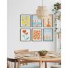 imageHAUS AND HUES Colorful Travel Wall Art  Set of 6 Framed Posters Trendy Preppy Room Decor Aesthetic Travel Prints Around the World Wall Decor Black Frame 11x14Travel Gallery