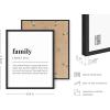 imageHAUS AND HUES Family Quotes Wall Art Love Picture Decor Black and White Pictures for Family Wall Art Black and White Posters for Bedroom Art Unframed 11quotx14quotBlack Framed