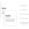 imageHAUS AND HUES Family Quotes Wall Art Love Picture Decor Black and White Pictures for Family Wall Art Black and White Posters for Bedroom Art Unframed 11quotx14quotUnframed