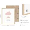 imageHAUS AND HUES Nursery Posters and Rainbow Wall Decor  Set of 3 Rainbow Wall Art for Kids Wall Art for Nursery Girl Kids Poster Hello Sunshine Classroom Decorations Beige Frame 11x14Beige Framed