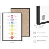 imageHAUS AND HUES Psychedelic Sun and Moon Poster  Trippy Astrology Wall Art Spiritual Boho Decor Beige Frame 24x36Chakra