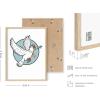 imageHAUS AND HUES Psychedelic Sun and Moon Poster  Trippy Astrology Wall Art Spiritual Boho Decor Beige Frame 24x36Hippie Dove
