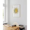 imageHAUS AND HUES Psychedelic Sun and Moon Poster  Trippy Astrology Wall Art Spiritual Boho Decor Beige Frame 24x36Psychedelic Sun