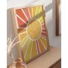 imageHAUS AND HUES Psychedelic Sun and Moon Poster  Trippy Astrology Wall Art Spiritual Boho Decor Beige Frame 24x36Radiate Positivity