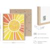 imageHAUS AND HUES Psychedelic Sun and Moon Poster  Trippy Astrology Wall Art Spiritual Boho Decor Beige Frame 24x36Radiate Positivity