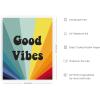 imageHAUS AND HUES Psychedelic Wall Art  Sun and Moon Decor Astrology ampamp Spiritual Posters Trippy Wall Art Black Frame 16x20Good Vibes