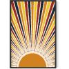 imageHAUS AND HUES Psychedelic Wall Art  Sun and Moon Decor Astrology ampamp Spiritual Posters Trippy Wall Art Black Frame 16x20Sun Rays