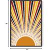 imageHAUS AND HUES Psychedelic Wall Art  Sun and Moon Decor Astrology ampamp Spiritual Posters Trippy Wall Art Black Frame 16x20Sun Rays