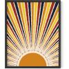 imageHAUS AND HUES Psychedelic Wall Art  Sun and Moon Decor Astrology ampamp Spiritual Posters Trippy Wall Art Black Frame 16x20Sun Rays
