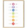 imageHAUS AND HUES Psychedelic Wall Art  Sun and Moon Posters Trippy Astrology Wall Decor Spiritual Posters Sun and Moon Print Beige Frame 12x16Chakra