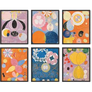 imageHAUS AND HUES Aesthetic Posters Matisse Poster  Set of 6 Matisse Wall Art Wall Posters Aesthetic Matisse Prints Art Exhibition Poster Mattise Art 8quot x 10quot UNFRAMEDHilma Af Klint
