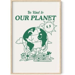 imageHAUS AND HUES Planet  24x36 Framed BeigeBeige Framed