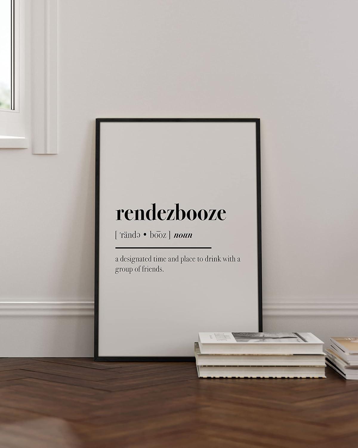 imageHAUS AND HUES Funny Quotes for Home Office Decor  Funny Home Decor ampamp Office Wall Decor for Women Funny Work from Home Gifts Funny Work Gifts Funny Wall Decor Unframed 24x36Rendezbooze