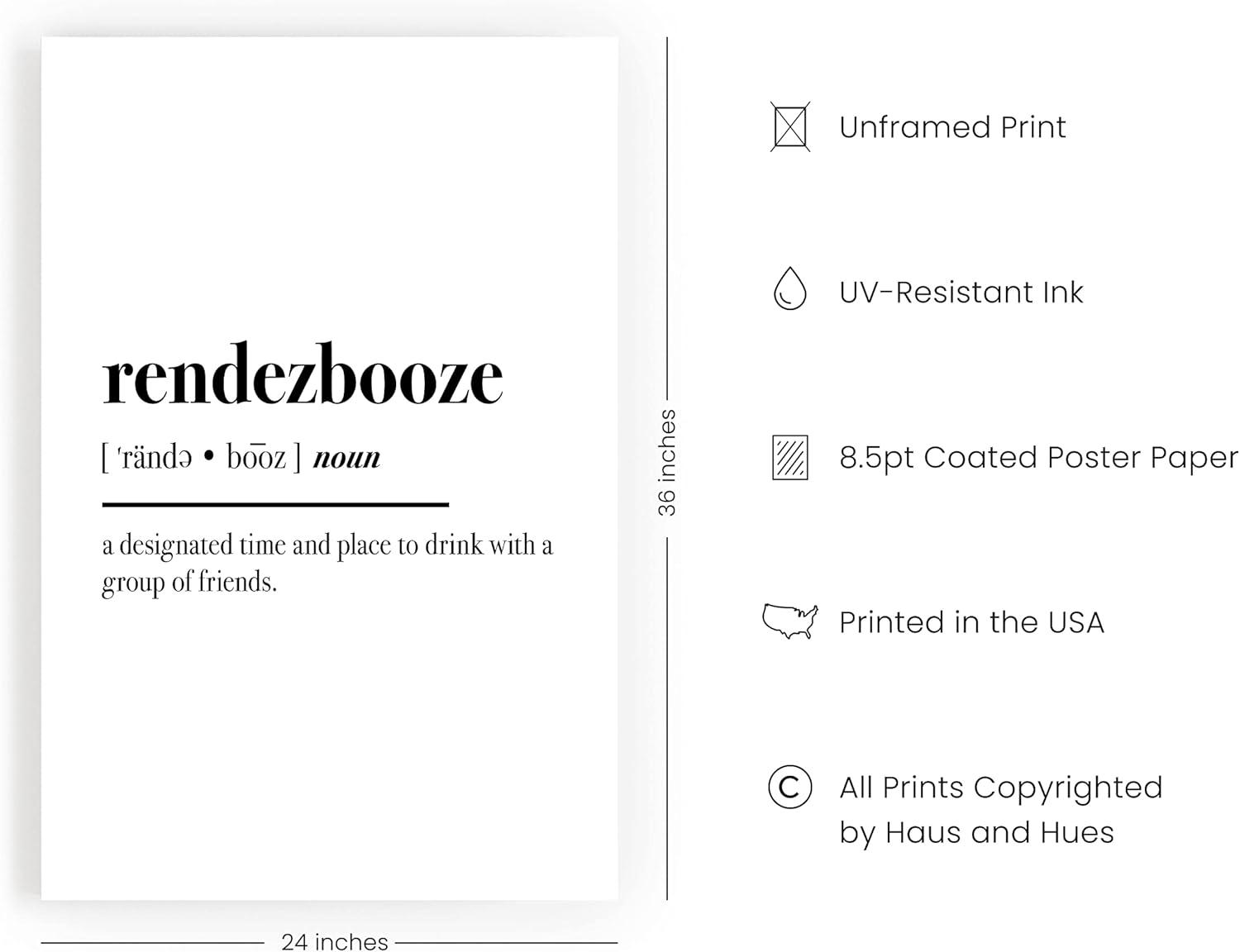 imageHAUS AND HUES Funny Quotes for Home Office Decor  Funny Home Decor ampamp Office Wall Decor for Women Funny Work from Home Gifts Funny Work Gifts Funny Wall Decor Unframed 24x36Rendezbooze
