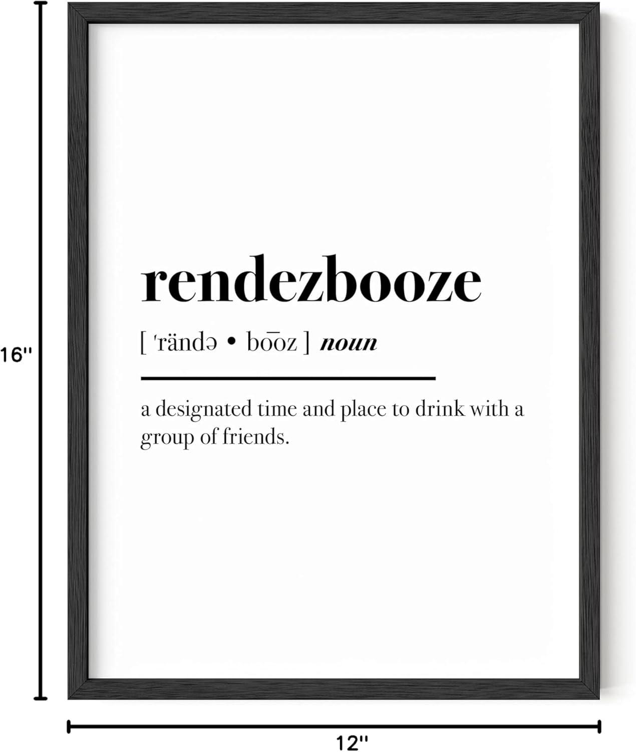 imageHAUS AND HUES Funny Quotes for Home Office Decor  Funny Home Decor ampamp Office Wall Decor for Women Funny Work from Home Gifts Funny Work Gifts Funny Wall Decor Unframed 24x36Rendezbooze